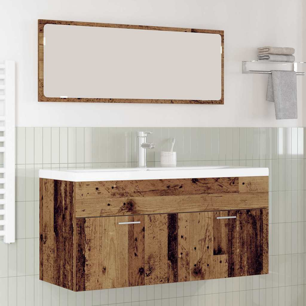 Fürdőszoba Székény fiókkal Öreg fa 100 x 38,5 x 46 cm Faanyag