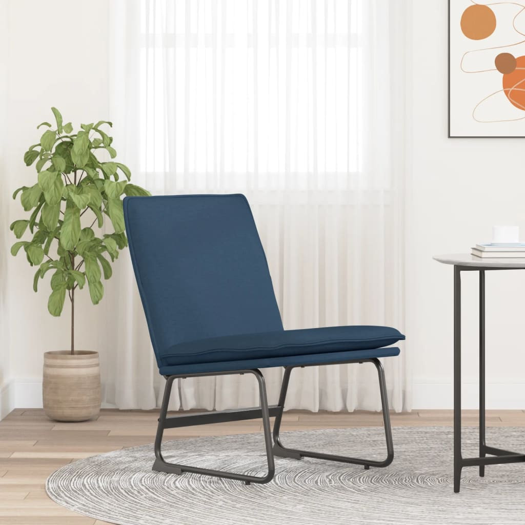 kék szövet pihenőszék 52 x 75 x 76 cm
