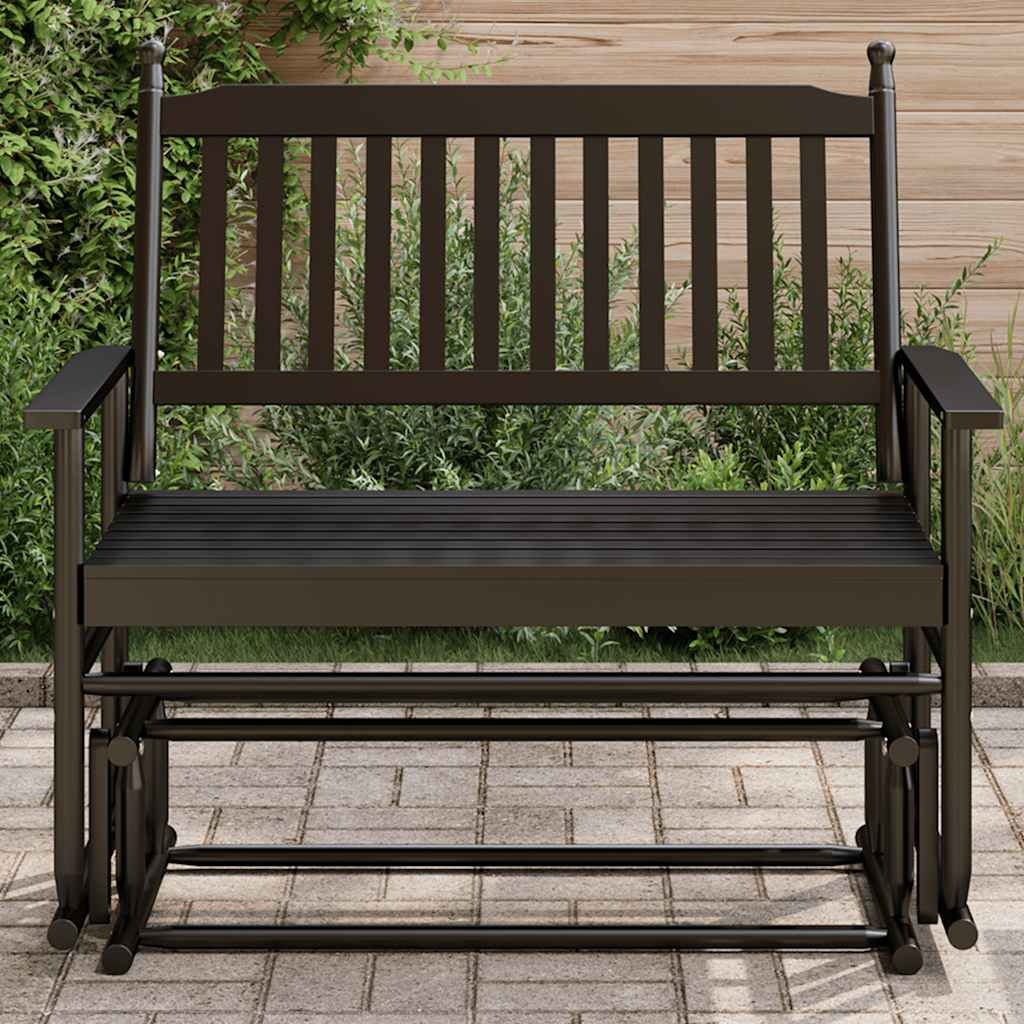 fekete tömör nyárfa hintapad 118 x 70 x 104,5 cm fekete tömör nyárfa hintapad 118 x 70 x 104,5 cm