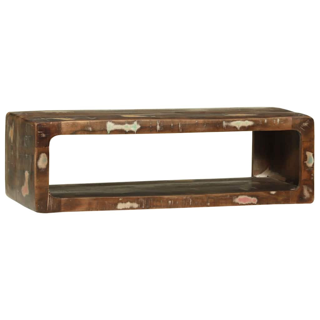 TV szekrény Sokszínű 80 x 30 x 25 cm Tömör újrahasznosított fa