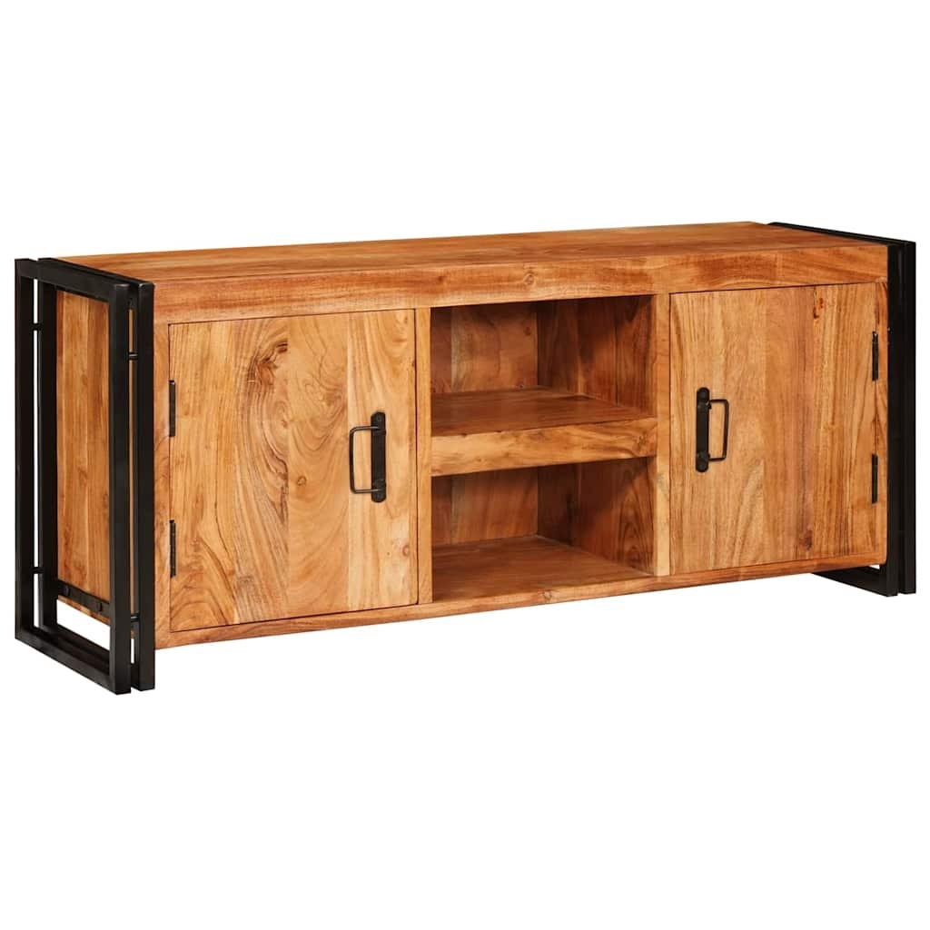 TV szekrény Barna 120 x 30 x 50 cm tömör akácfa