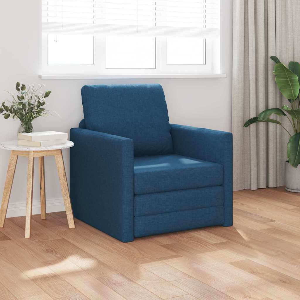 vidaXL Kanapéágy 60cm Kék szövet vidaXL Kanapéágy 60cm Kék szövet