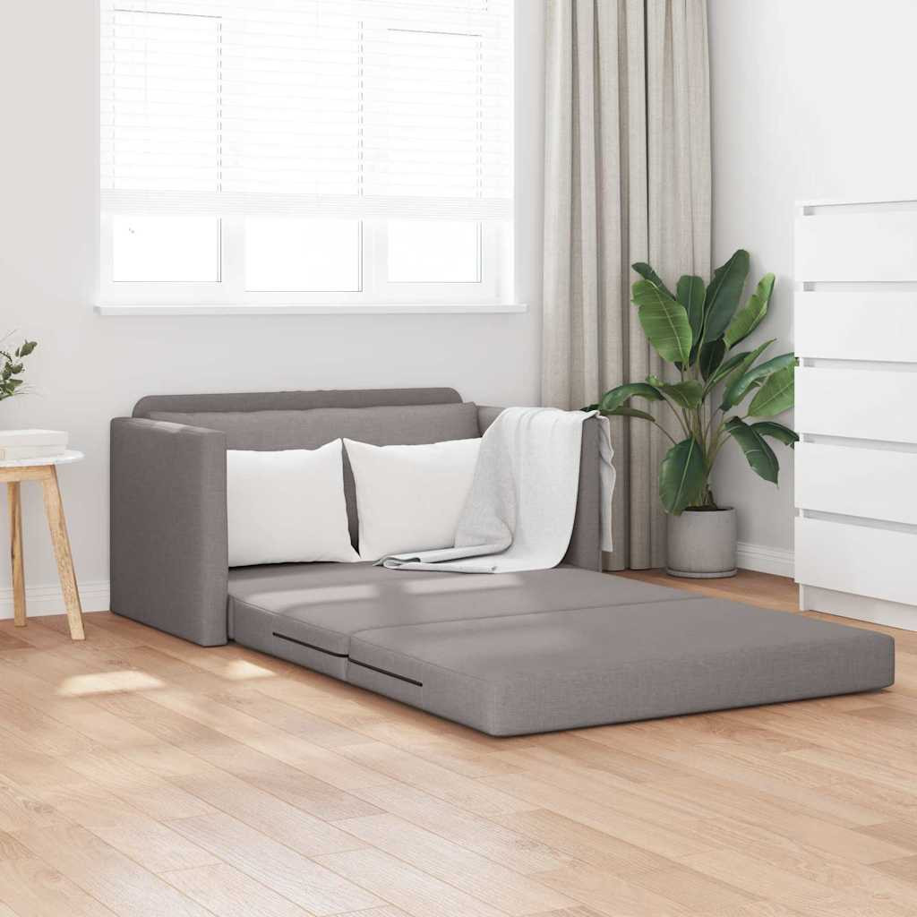 vidaXL Kanapéágy 110cm Tópszínű szövet