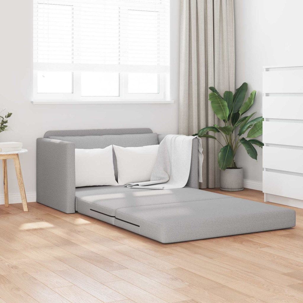 vidaXL Kanapéágy 110cm Felhőszürke szövet