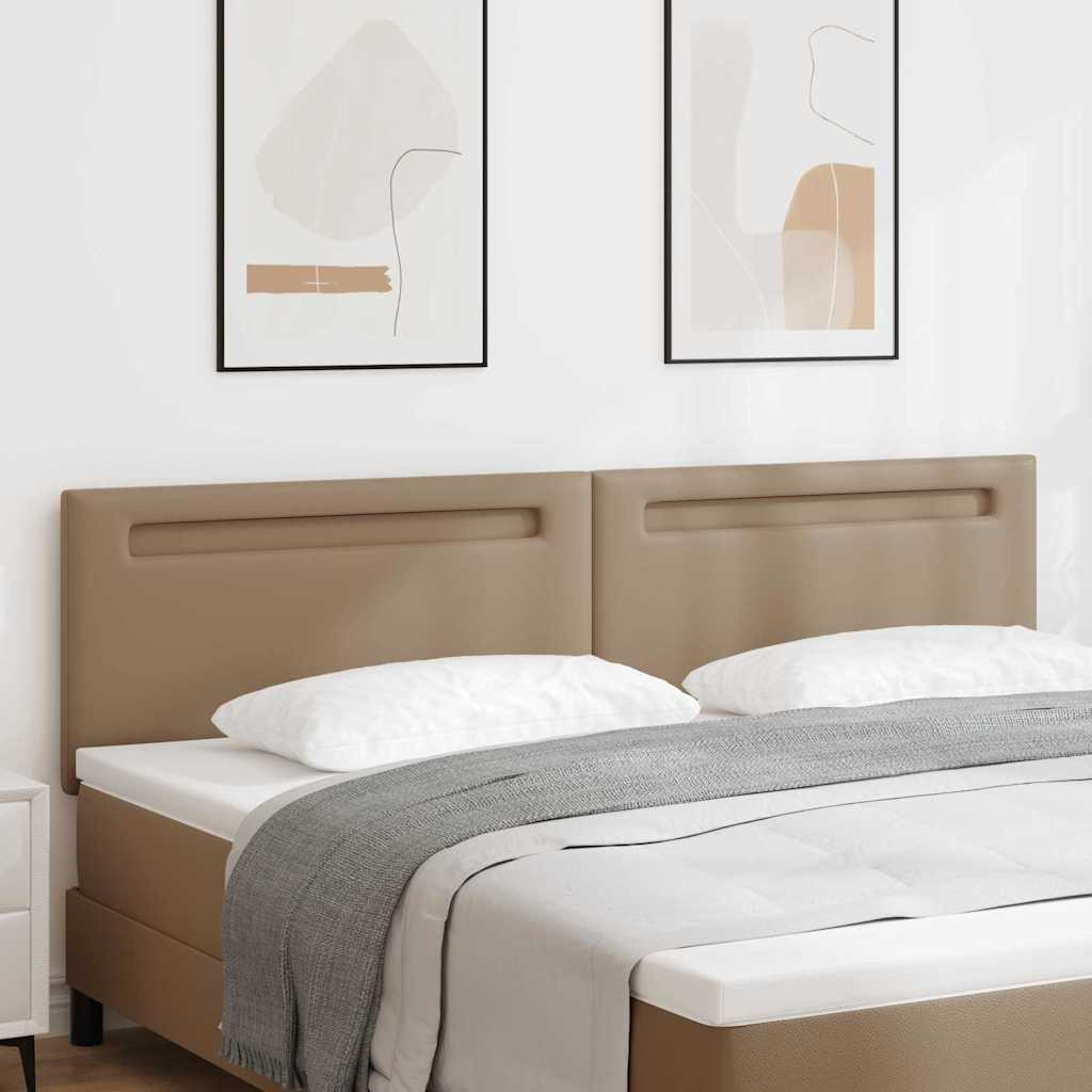 Fejtámla LED -es lámpákkal fejtámlával Cappuccino 200 cm PVC