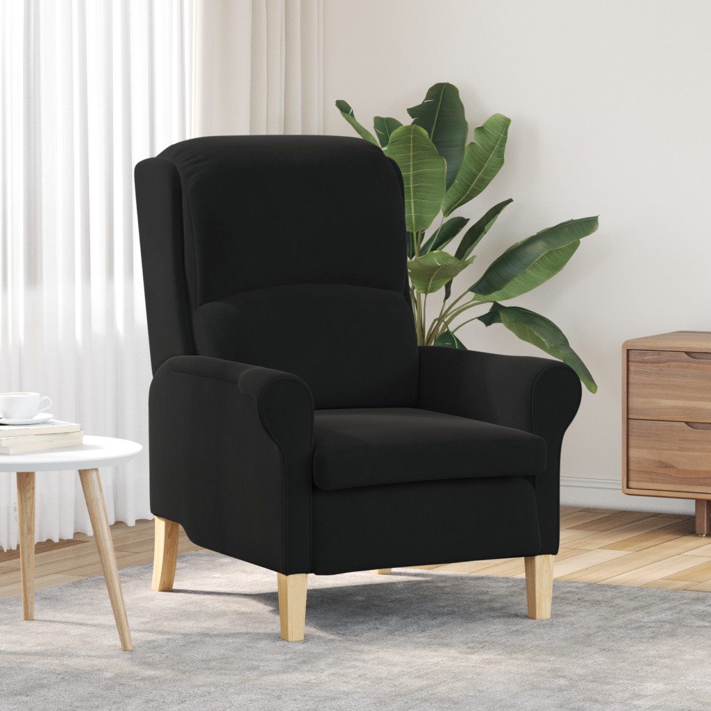 Fekete Karosszék Fekete Szövet, Fa Standard Ergonomikus
