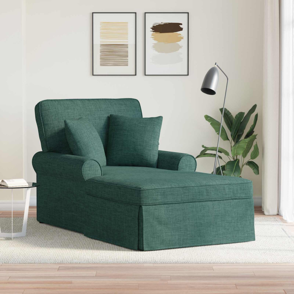 Fotel Loungba Szoknyával Sötétzöld 91 x 157 x 91 cm szövet