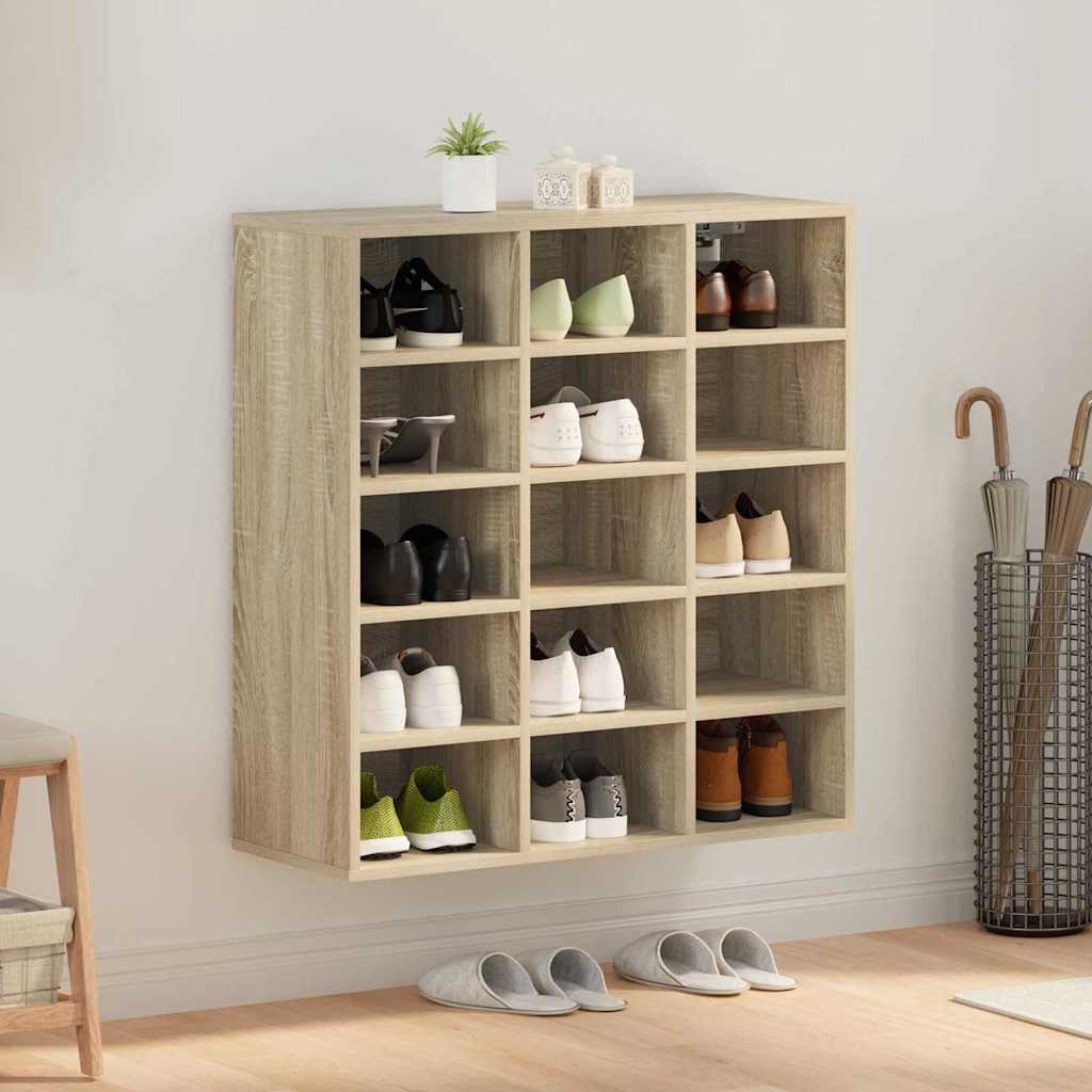 Cipősszekrény sonoma tölgy 77.5 x 30 x 83.5 cm Faanyag