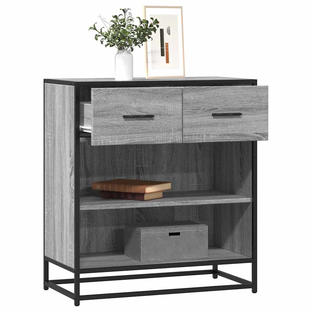 vidaXL komód Szürke Sonoma 68x35x76 cm Gépi úton előállított fa