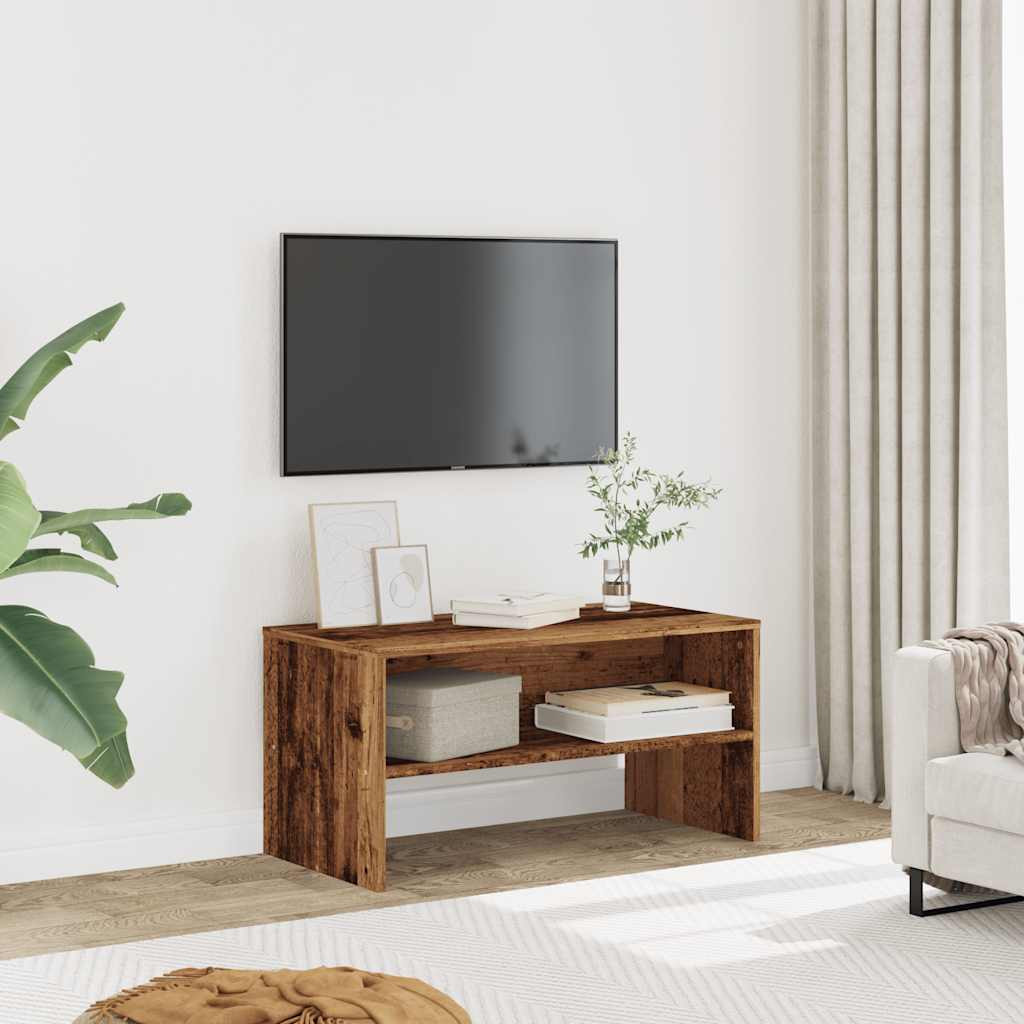 TV szekrény régi fa 80x40x40 cm műszaki fa