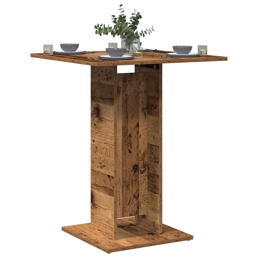 antik fa szerelt fa bisztróasztal 60 x 60 x 75 cm