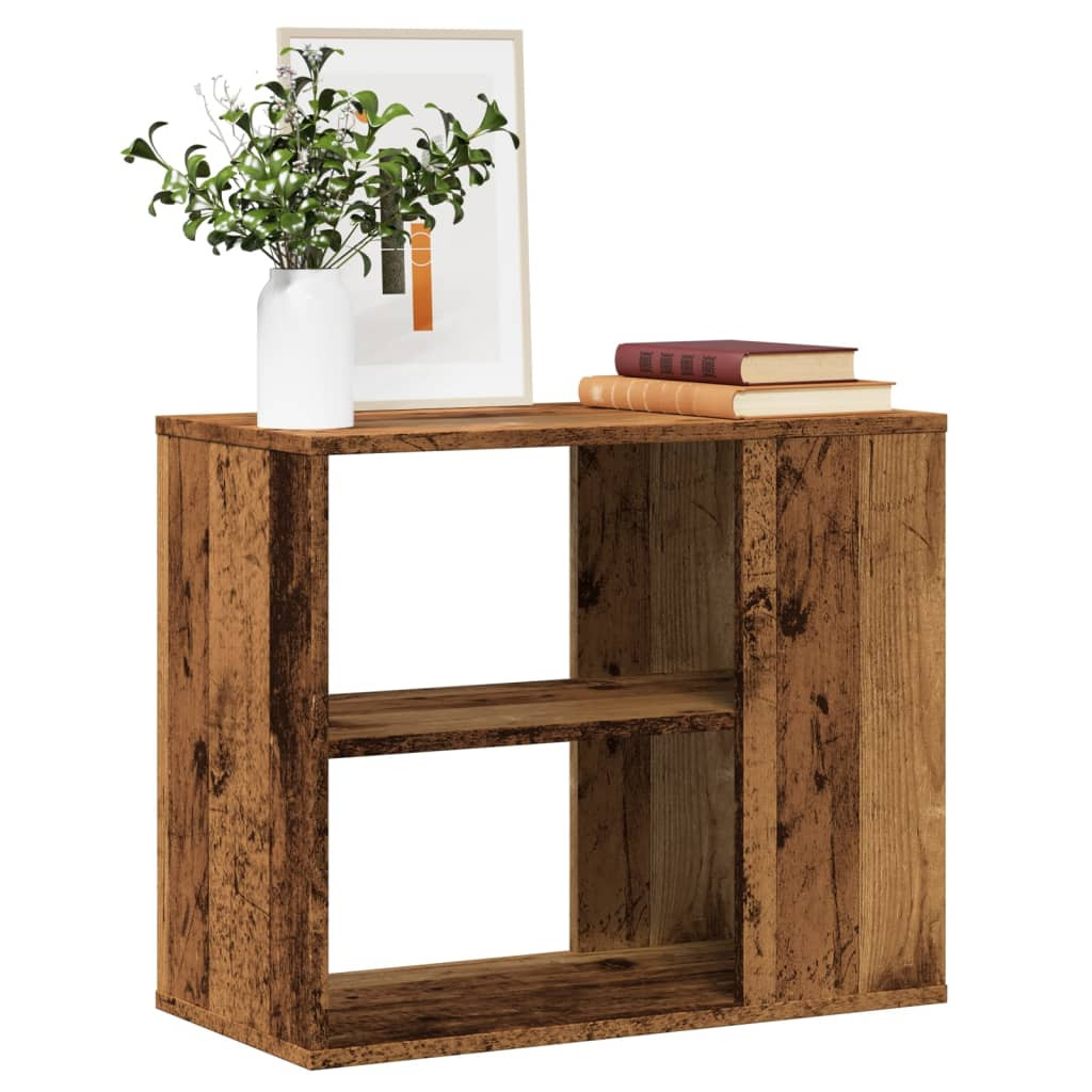 antik fa színű szerelt fa kisszekrény 60 x 30 x 50 cm
