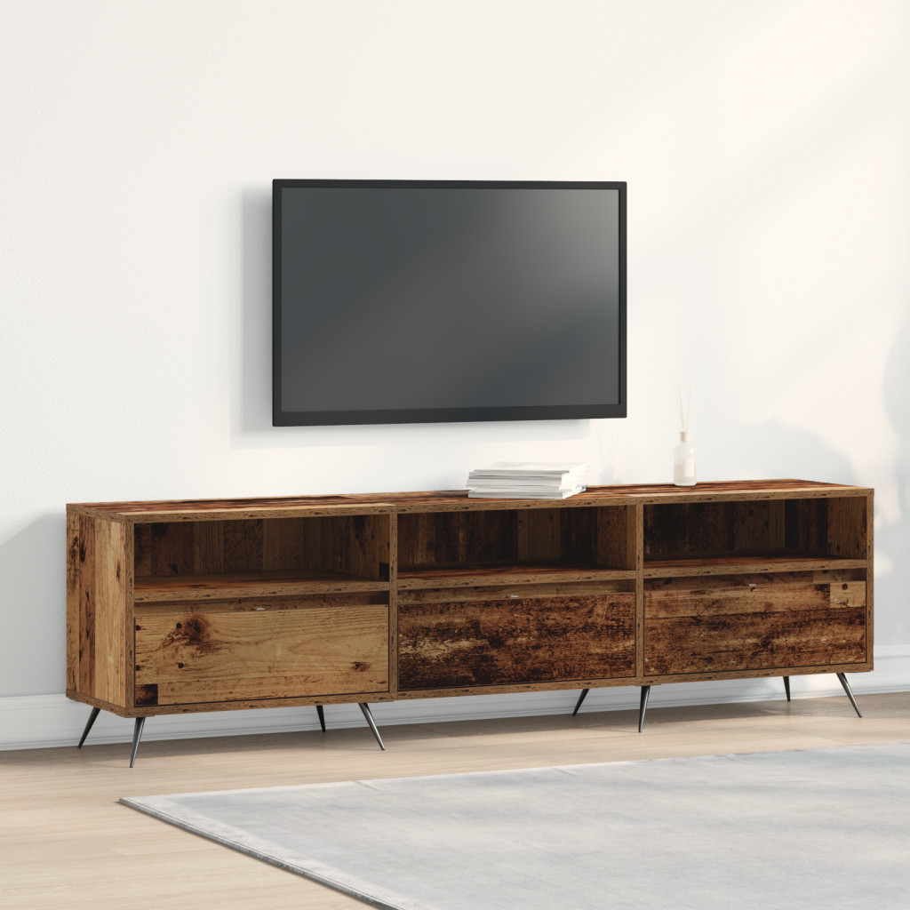 TV szekrény Régi Fa 150x30x44,5 cm Műgyanta