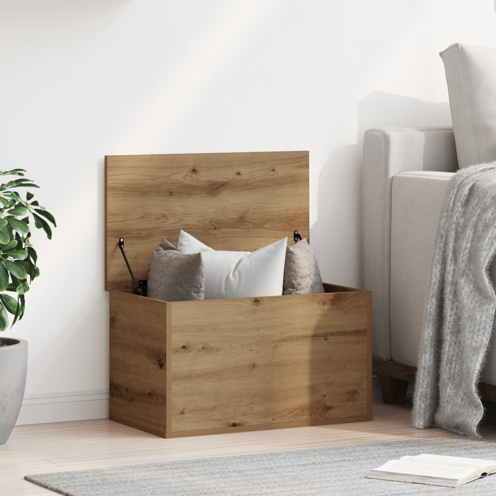 Tárolódoboz Fedelekkel Művészeti tölgy 60x35x35 cm Műszaki fa