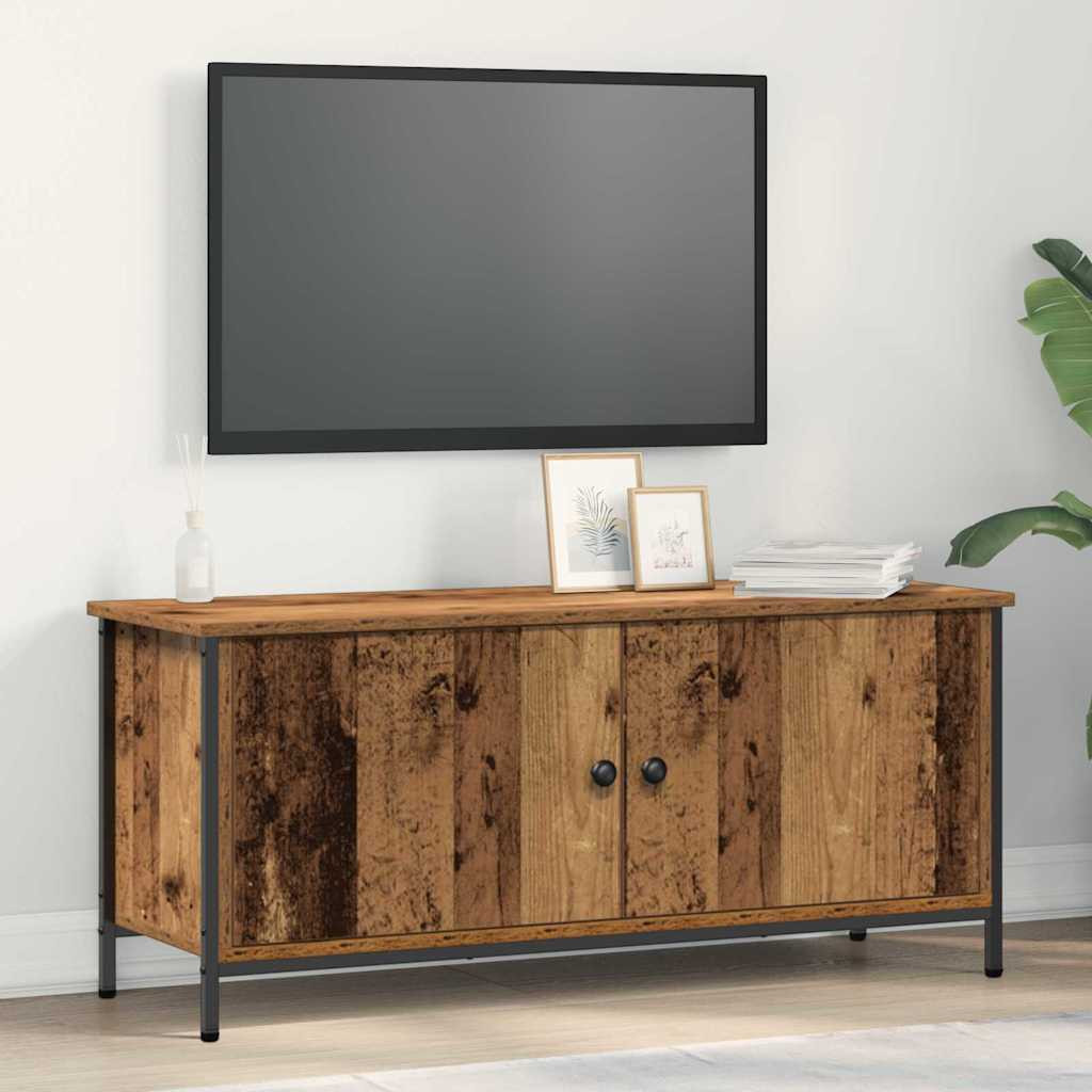 TV szekrény Öreg fa 100 x 35 x 45 cm Faanyag TV szekrény Öreg fa 100 x 35 x 45 cm Faanyag