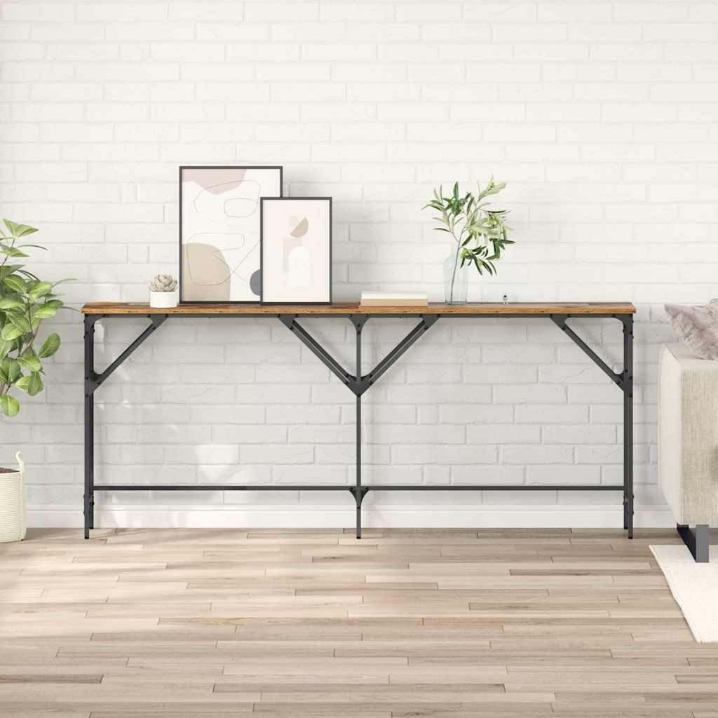Konzolasztal Régi fa 180 x 29 x 75 cm Faanyag