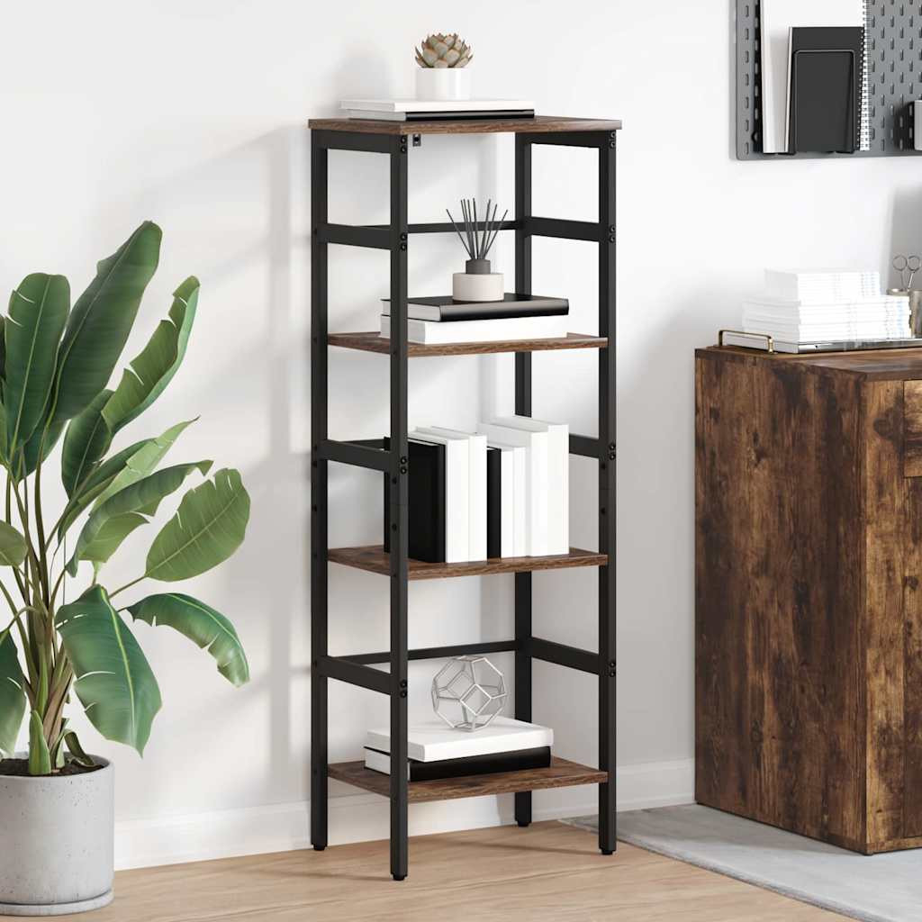 Könyvespolc Füstölt tölgy 40 x 29,5 x 115 cm Faanyag