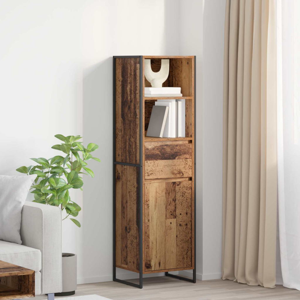 Könyvespolc fiókkal Öreg fa 43 x 36 x 150,5 cm Faanyag