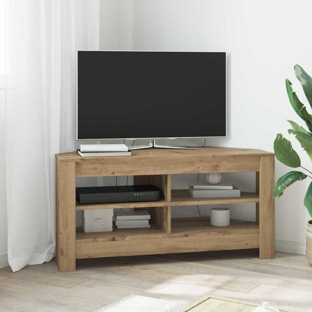 SarokTVSzekrény Öreg fa 102 x 40,5 x 45 cm Faanyag