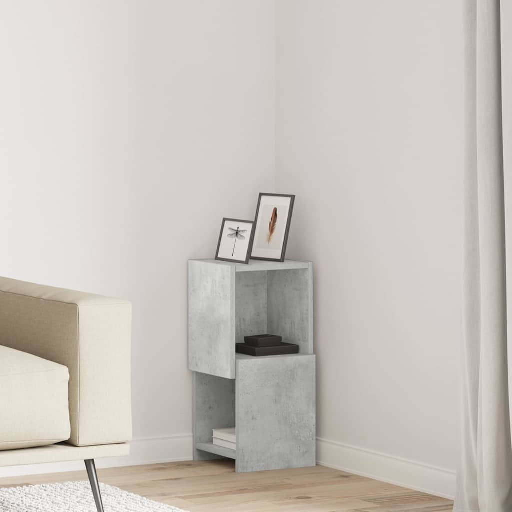 Sarokszekrény Beton Szürke 25,5x25x55cm Faanyag