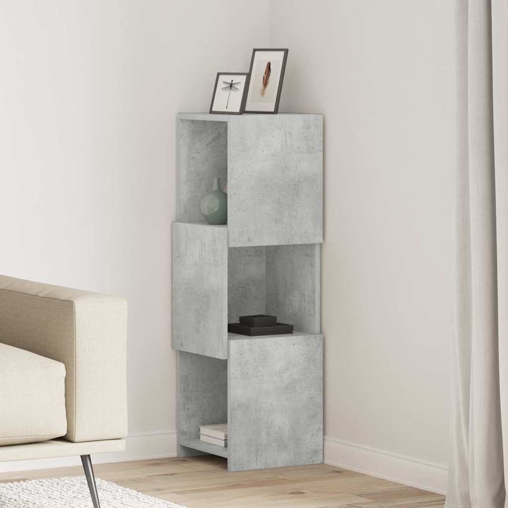 Sarokszekrény Beton Szürke 30,5x30x95cm Faanyag