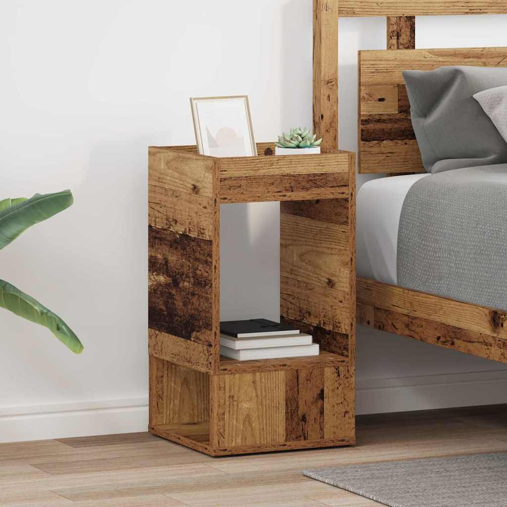 vidaXL Végasztal 2 pcs Öreg fa 30 x 30 x 56 cm Faanyag