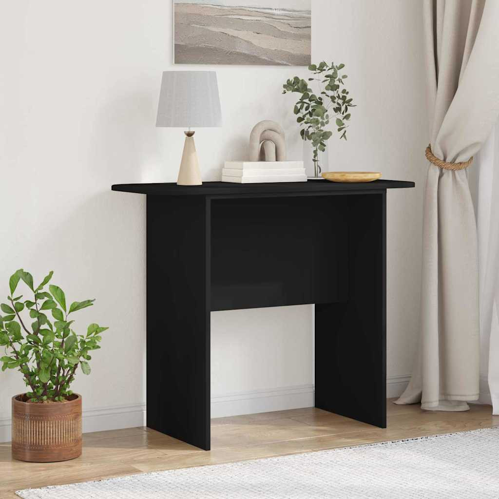 vidaXL Konzolasztal Fekete 93 x 40 x 75 cm Faanyag