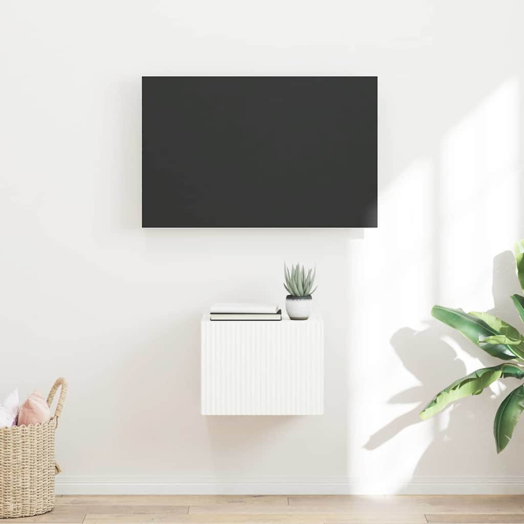 TV Fali Szekrény Fehér 60 x 31 x 29.5 cm Faanyag